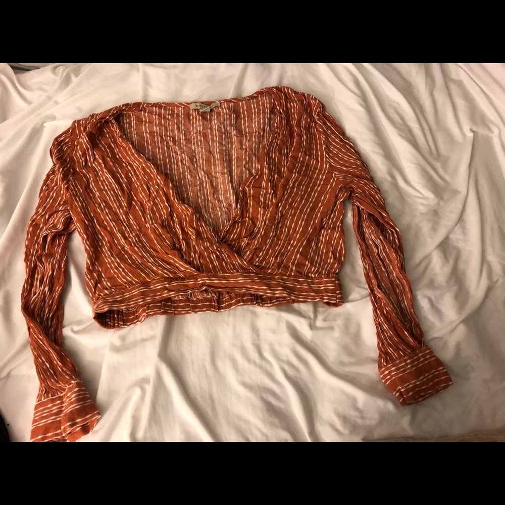 Long sleeve crop top